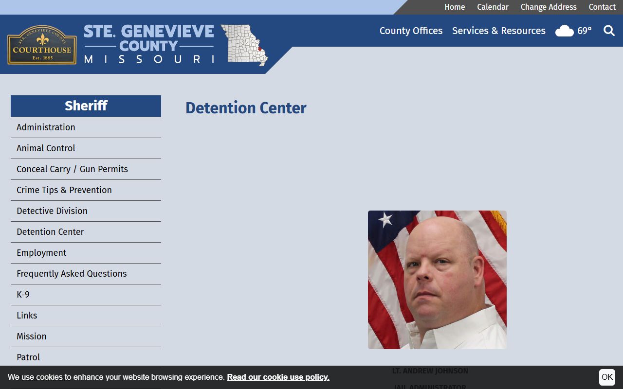 Ste. Genevieve County jail custody and court records detention center links