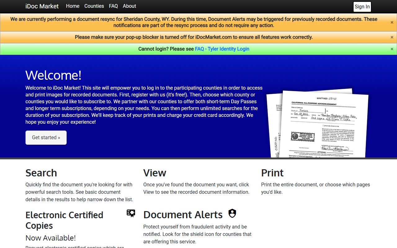 Ste. Genevieve County marriage records iDoc Market recorder portal