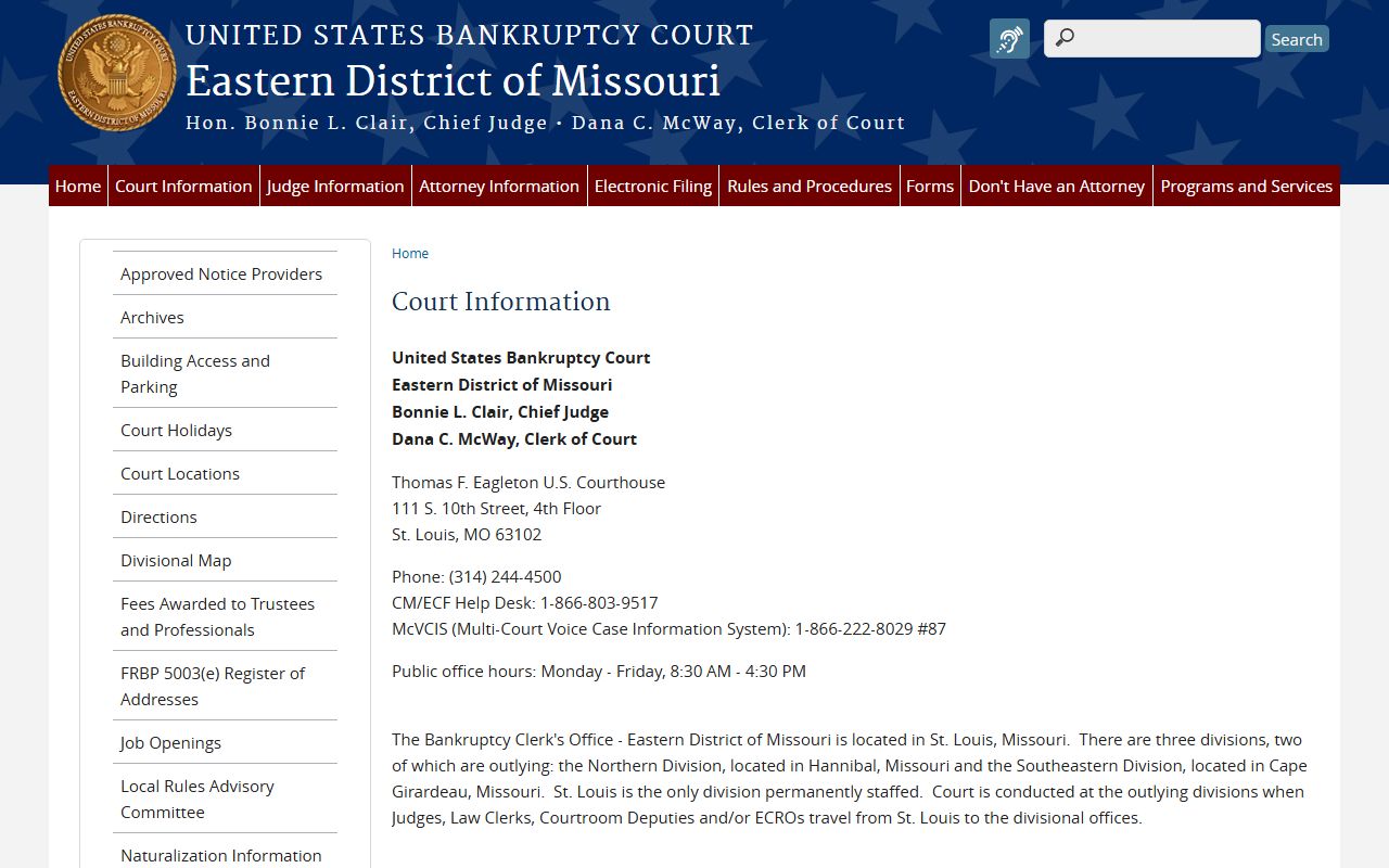 Ste. Genevieve County probate records bankruptcy court information and McVCIS
